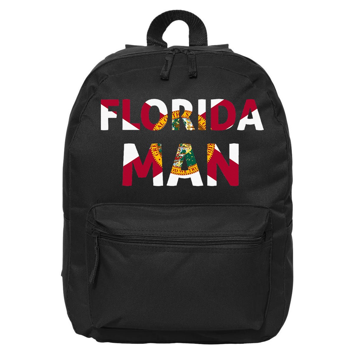 Florida Man & Florida State Flag 16 in Basic Backpack