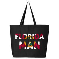 Florida Man & Florida State Flag 25L Jumbo Tote