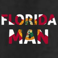 Florida Man & Florida State Flag 25L Jumbo Tote