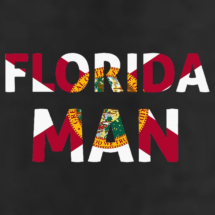 Florida Man & Florida State Flag 25L Jumbo Tote