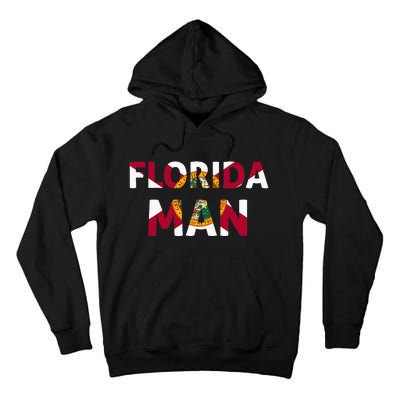 Florida Man & Florida State Flag Tall Hoodie