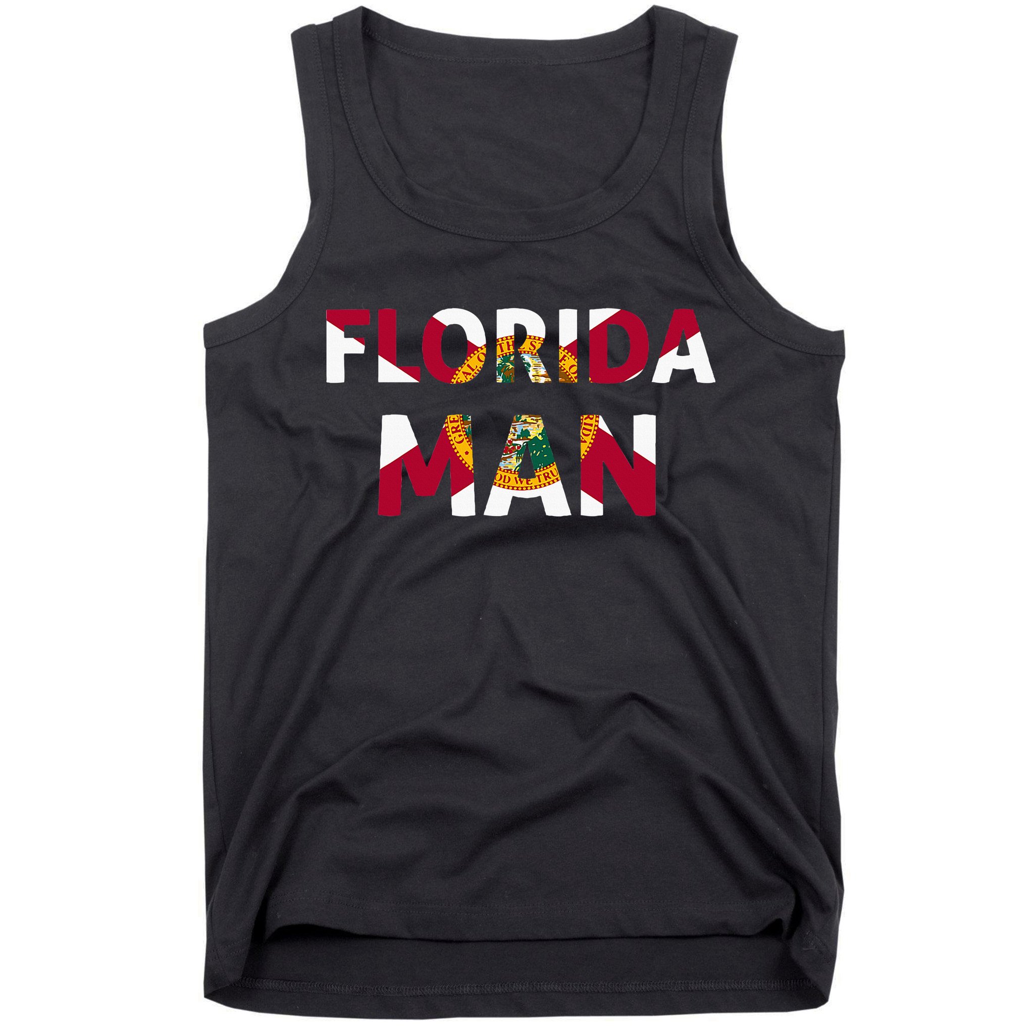 Florida Man & Florida State Flag Tank Top