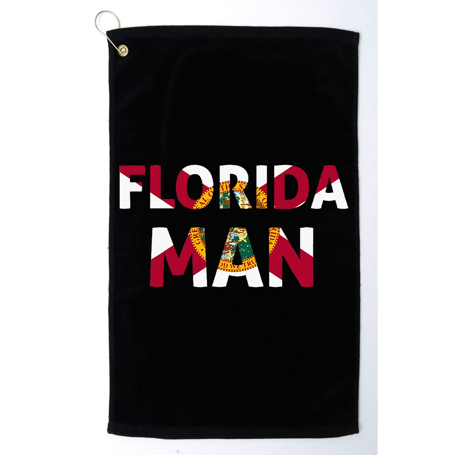 Florida Man & Florida State Flag Golf Towel
