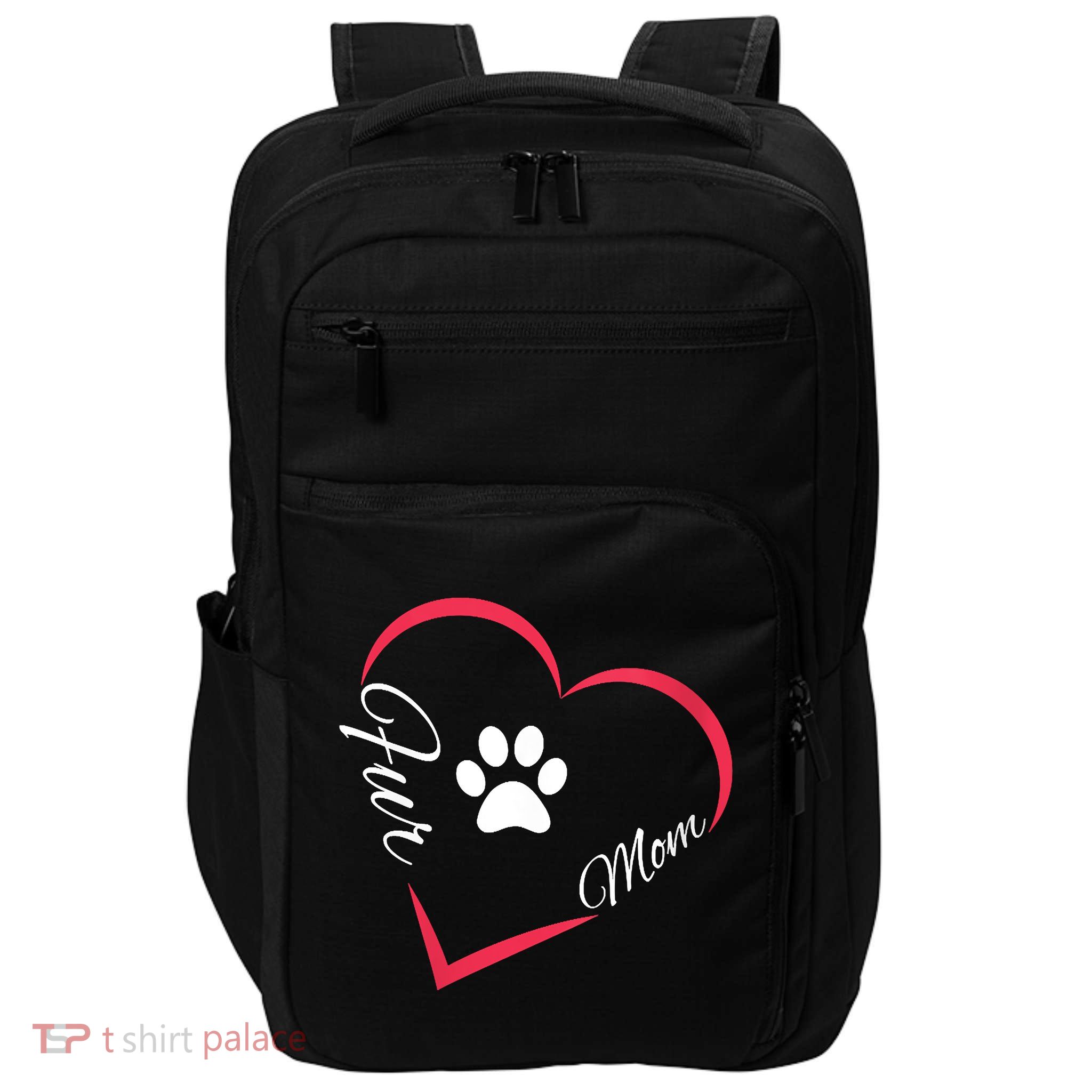 Fur Mom Fur Life With A Paw Print Design For Pet Lovers Impact Tech Backpack