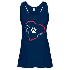 Fur Mom Fur Life With A Paw Print Design For Pet Lovers Ladies Essential Flowy Tank