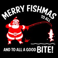 Funny Merry Fishmas Funny Fish Fishing Fisherman Christmas Xmas Gift Flat Bill Trucker Hat