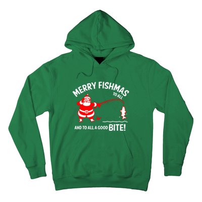 Funny Merry Fishmas Funny Fish Fishing Fisherman Christmas Xmas Gift Hoodie