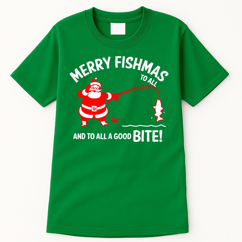 Funny Merry Fishmas Funny Fish Fishing Fisherman Christmas Xmas Gift Tall T-Shirt
