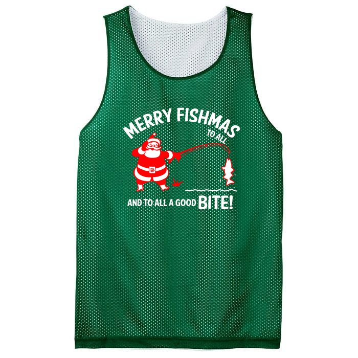 Funny Merry Fishmas Funny Fish Fishing Fisherman Christmas Xmas Gift Mesh Reversible Basketball Jersey Tank