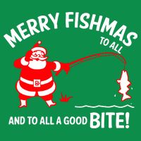 Funny Merry Fishmas Funny Fish Fishing Fisherman Christmas Xmas Gift Toddler T-Shirt