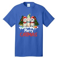 Funny Meow Feline Festive Merry Catmas Christmas Cat Gift Tall T-Shirt