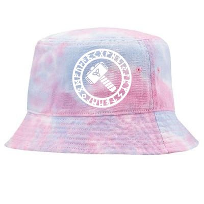 Futhark Mjolnir Tie-Dyed Bucket Hat