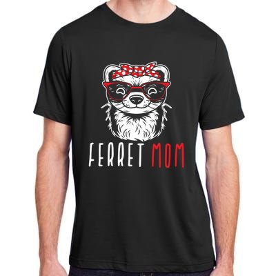 Ferret Mom Funny Animal Lover Weasel Mother Mama Funny Gift Adult ChromaSoft Performance T-Shirt