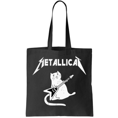 Funny Metallicat Tote Bag