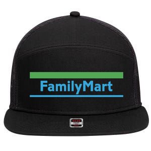 Family Mart 7 Panel Mesh Trucker Snapback Hat