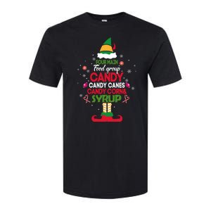 Four Main Food Groups Elf Christmas Buddy Pajama Xmas Softstyle CVC T-Shirt