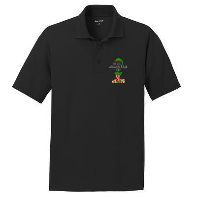 Family Matching Funny The Always Late Elf Christmas PosiCharge RacerMesh Polo