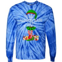 Family Matching Funny The Always Late Elf Christmas Tie-Dye Long Sleeve Shirt