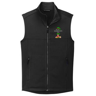 Family Matching Funny The Always Late Elf Christmas Collective Smooth Fleece Vest