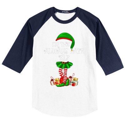 Family Matching Funny The Always Late Elf Christmas Baseball Sleeve Shirt