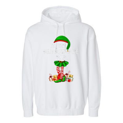 Family Matching Funny The Always Late Elf Christmas Garment-Dyed Fleece Hoodie