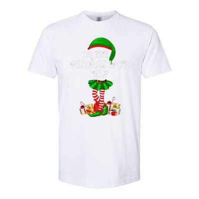 Family Matching Funny The Always Late Elf Christmas Softstyle CVC T-Shirt