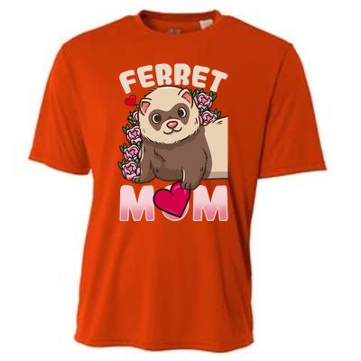 Ferret Mom Funny Gift For Ferret Lovers And Owners Great Gift Cooling Performance Crew T-Shirt