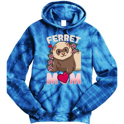 Ferret Mom Funny Gift For Ferret Lovers And Owners Great Gift Tie Dye Hoodie