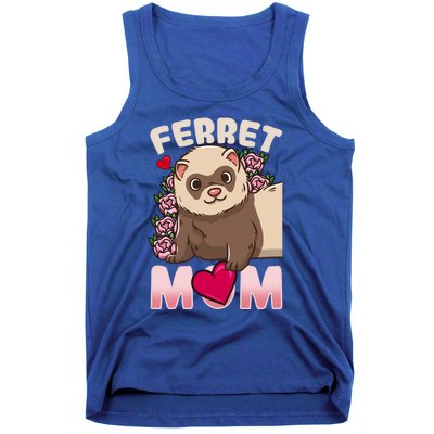 Ferret Mom Funny Gift For Ferret Lovers And Owners Great Gift Tank Top