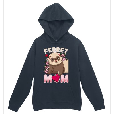 Ferret Mom Funny Gift For Ferret Lovers And Owners Great Gift Urban Pullover Hoodie