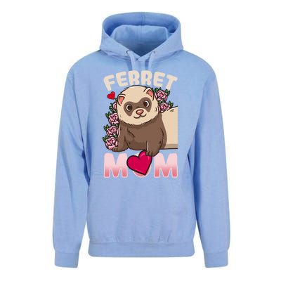 Ferret Mom Funny Gift For Ferret Lovers And Owners Great Gift Unisex Surf Hoodie