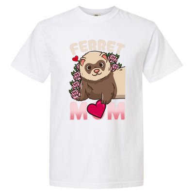 Ferret Mom Funny Gift For Ferret Lovers And Owners Great Gift Garment-Dyed Heavyweight T-Shirt