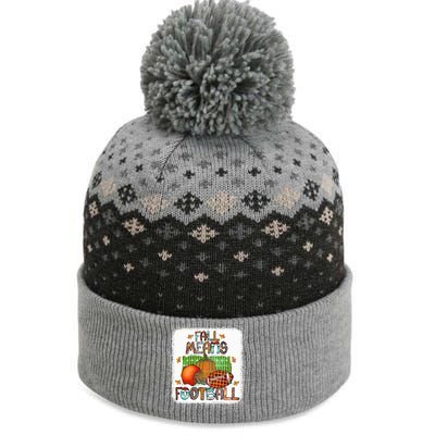 Fall Means Football Gift Tis The Season Gift The Baniff Cuffed Pom Beanie