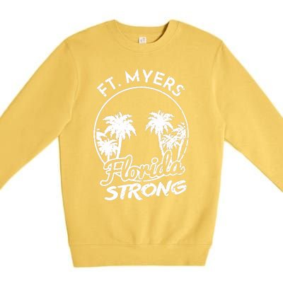 Ft. Myers Florida Strong Community Support Premium Crewneck Sweatshirt