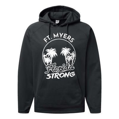 Ft. Myers Florida Strong Community Support Performance Fleece Hoodie