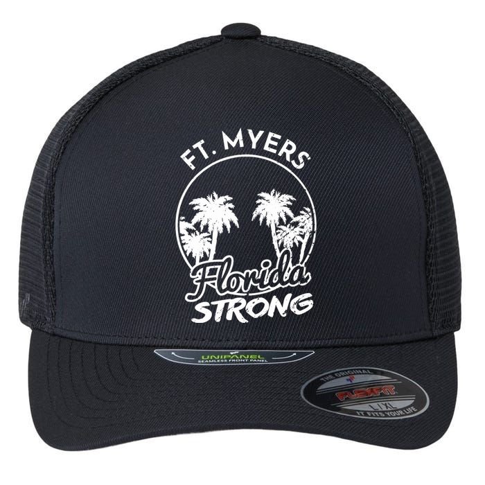 Ft. Myers Florida Strong Community Support Flexfit Unipanel Trucker Cap