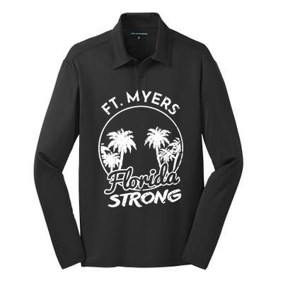 Ft. Myers Florida Strong Community Support Silk Touch Performance Long Sleeve Polo