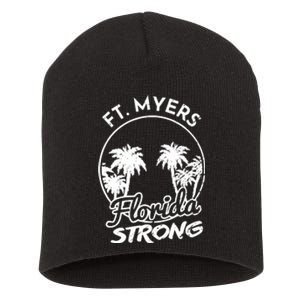 Ft. Myers Florida Strong Community Support Short Acrylic Beanie