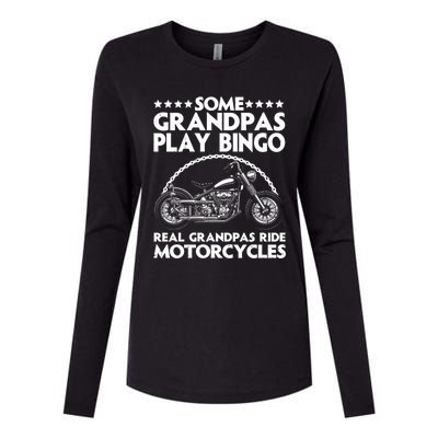 Funny Motorcycle For Grandpa Dad Motorcycle Lovers Riders Gift Womens Cotton Relaxed Long Sleeve T-Shirt