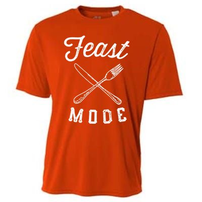 Feast Mode Funny Thanksgiving Dinner Gift Cooling Performance Crew T-Shirt