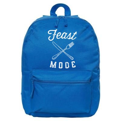 Feast Mode Funny Thanksgiving Dinner Gift 16 in Basic Backpack