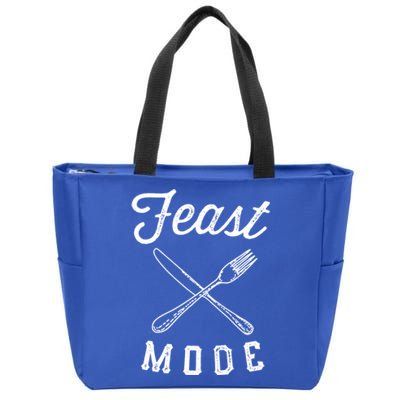 Feast Mode Funny Thanksgiving Dinner Gift Zip Tote Bag