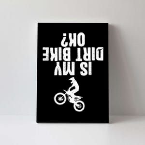 Funny Motorcycle For Men Women Kids Dirtbike Riders Canvas