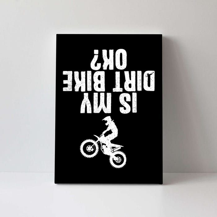 Funny Motorcycle For Men Women Kids Dirtbike Riders Canvas