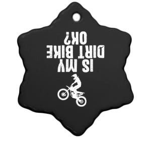 Funny Motorcycle For Men Women Kids Dirtbike Riders Ceramic Star Ornament