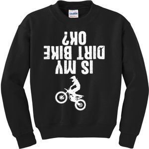 Funny Motorcycle For Men Women Kids Dirtbike Riders Kids Sweatshirt