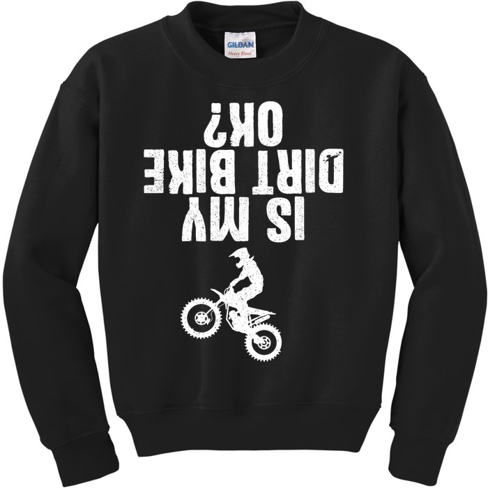 Funny Motorcycle For Men Women Kids Dirtbike Riders Kids Sweatshirt