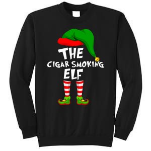 Funny Matching Family Christmas The Cigar Smoking Elf Sweatshirt