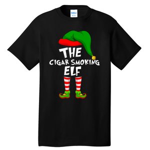 Funny Matching Family Christmas The Cigar Smoking Elf Tall T-Shirt