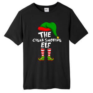 Funny Matching Family Christmas The Cigar Smoking Elf Tall Fusion ChromaSoft Performance T-Shirt